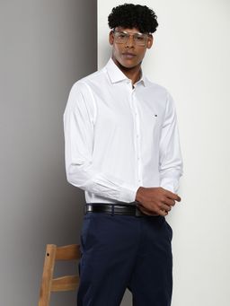 Tommy Hilfiger - Self-Design Slim-Fit Twill Shirt