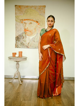 SARI KI ALMARI - Bengal Cotton Handwoven Saree with Unstitched Blouse