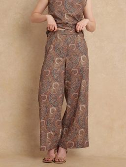RAREISM - Ronoro-B Multi Color Paisley Print Wide Trouser (26)