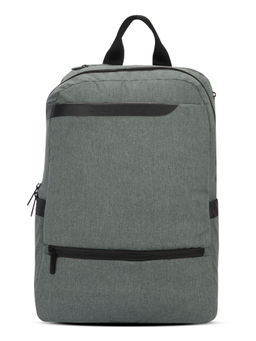 SKECHERS - Unisex Oxford Pattern Single Compartment Light Grey Backpack