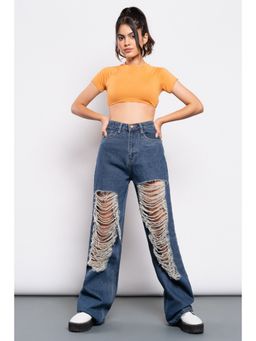 FREAKINS - Tug & Tear Straight Jeans