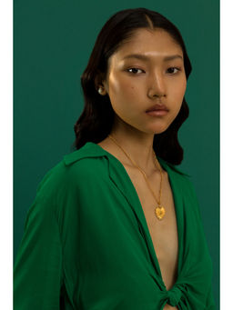 AZGA - Heart Chakra Charm Necklace