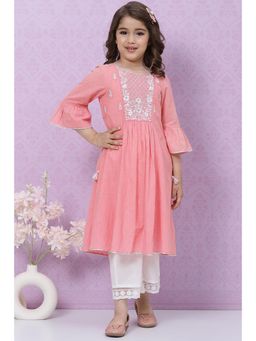 Biba - Pink Relaxed Kurta