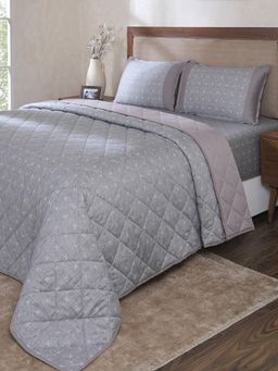 Maspar - Grey Cotton Blend Quilt