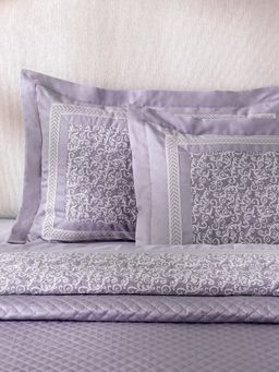 Maspar - Purple Cotton Blended Standard Pillow Covers (Pack of 2)