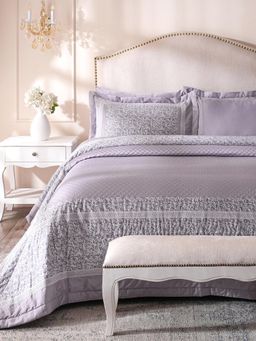 Maspar - Purple Cotton Blend Quilt (Double)