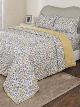 Maspar - Multi-Color Cotton Blend Floral Quilt