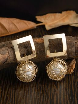 E2O - Gold Drop Earrings For Women