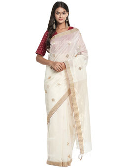 Fabindia - Natural Chanderi Cotton Silk Saree