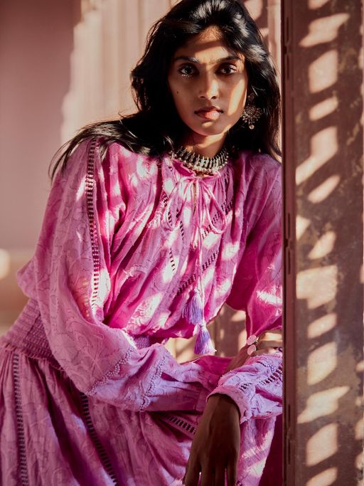 Buy HEMANT AND NANDITA Orchid Long Dress Online