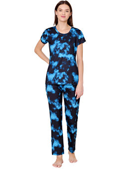 Bodycare - Womens Spandex Tie & Dye Printed Tshirt & Pyjama Bsls13004