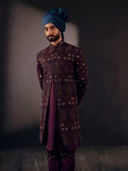 Jatin Malik - Jmc Vino Sherwani (Set of 4)