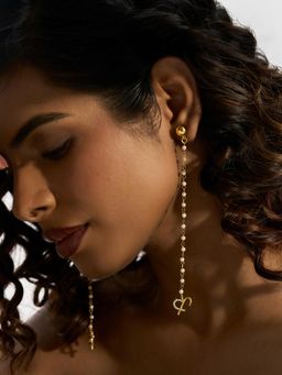 Joker and Witch - Joker & Witch Helia Monogram Gold Plated Necklace