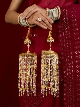 Teejh - Chandiyaa Pearls And Stone Gold Plated Kaleeras