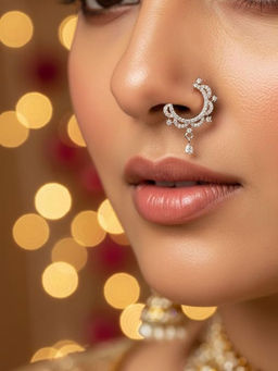Nuyug - American Diamond Diva Grace Nose Ring
