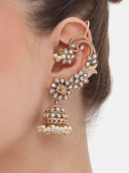 Nuyug - Gold Plated Jaipuri Jhumki Ear cuff