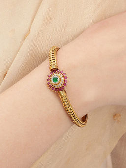 Nuyug - Gold Plated Ruby Heritage Bracelet