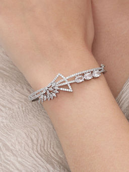 Nuyug - American Diamond Starshine Silver Bracelet