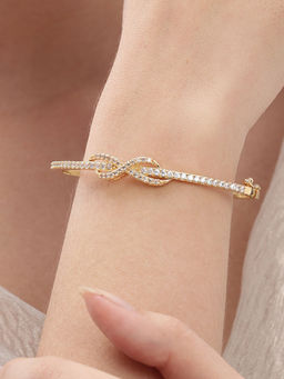 Nuyug - American Diamond Gold Plated Bracelet
