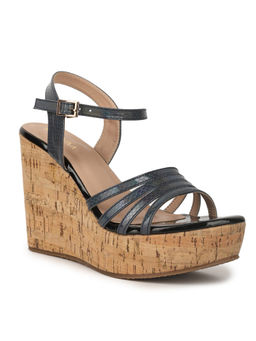 VALIOSAA - Black Casual Solid-plain Wedges