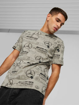 Puma - Mercedes Amg Petronas F1 Aop Mens Beige T-Shirt
