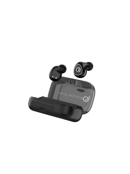 BOSTON LEVIN Black 4D TWS, TrulyWireless EarBud, Bluetooth V5.2, Digital Display Case