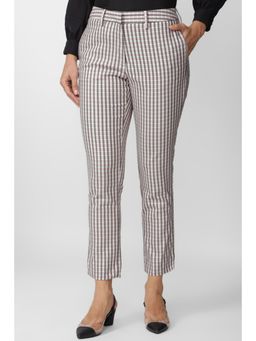 Van Heusen - Women Multi Check Formal Regular Fit Trousers