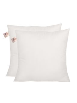 Sivya by Home - Micro Fiber 16X16 Inch Cushion Insert- White Pack Of 2