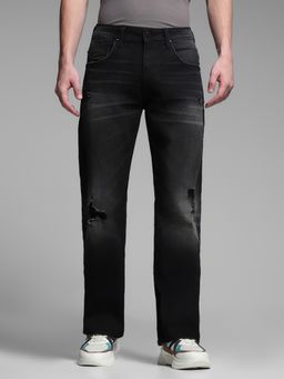 Jack & Jones - Black Straight Fit Jeans