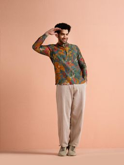 KISAH - Multi-Color Floral Full Sleeves Kurta