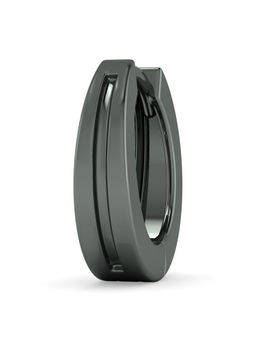 ORIONZ - Axis Groove Black Hoop Earring