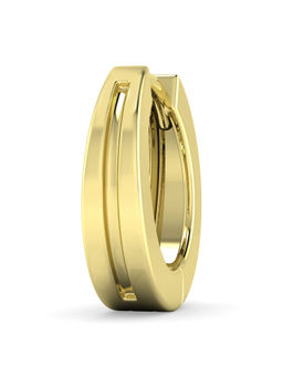 ORIONZ - Axis Groove Yellow Hoop Earring