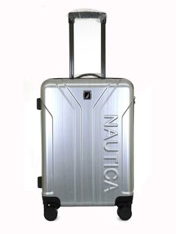 Nautica - 20 PC Unisex Small Cabin Luggage Trolley Bag - Silver