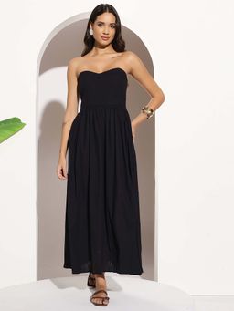 Magre - Black Off shoulder Maxi dress