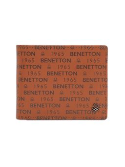 Tommy Hilfiger - United Colors of Benetton Men Leather Multi Card Coin Wallet - Tan