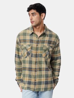The Souled Store - Checks Blue, Green, And Yellow Men Utility Shirts