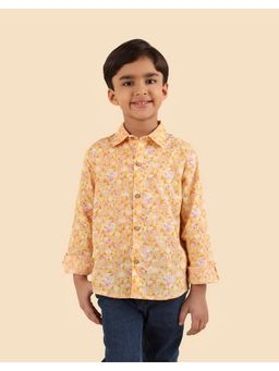 Fabindia - Yellow Printed Shirt