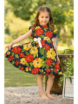 THE PONY AND PEONY CO. - Navy Blue Poppy Dress