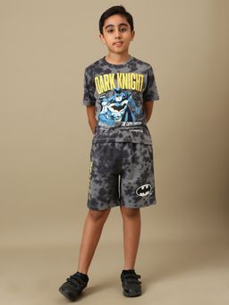 Kidsville - Official Batman Dark Knight Boys Graphic Printed T-shirt and Shorts