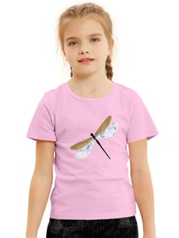FUNKRAFTS - Pink Sequin Dragonfly Premium T-Shirt