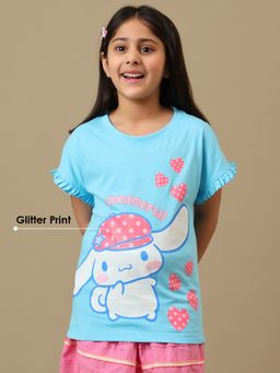 Kidsville - Official Hello Kitty Girls Graphic Printed T-shirt