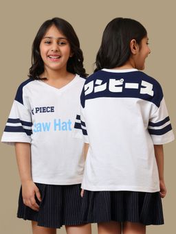 Kidsville - Official One Piece Straw Hat Crew Girls Graphic Printed T-shirt