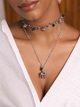 Shaya by CaratLane - Feeling Azhagu Oxidised Necklace in 925 Silver