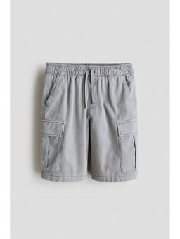 H&M - Boys Grey Cargo twill shorts