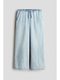 H&M - Girls Blue Wide Leg Jeans