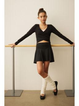 H&M - Girls Black Tennis skirt with DryMove