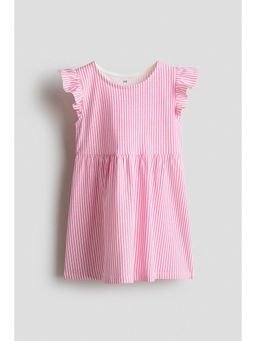 H&M - Girls Pink Printed cotton dress