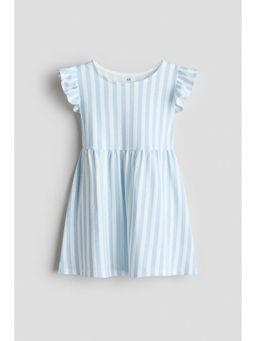 H&M - Girls Blue Printed cotton dress