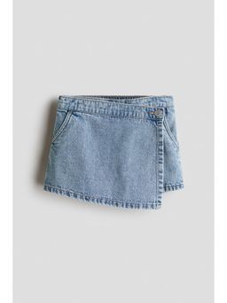 H&M - Girls Blue Denim wrap skort