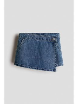 H&M - Girls Blue Denim wrap skort